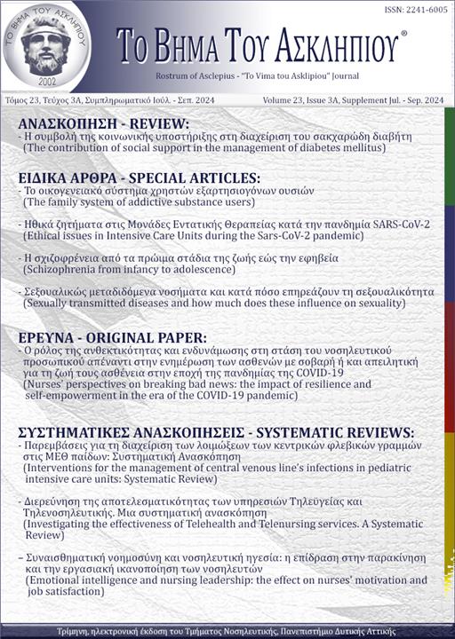 Rostrum of Asclepius Vol 23, Suppl. 3A (2024): July - September 2024